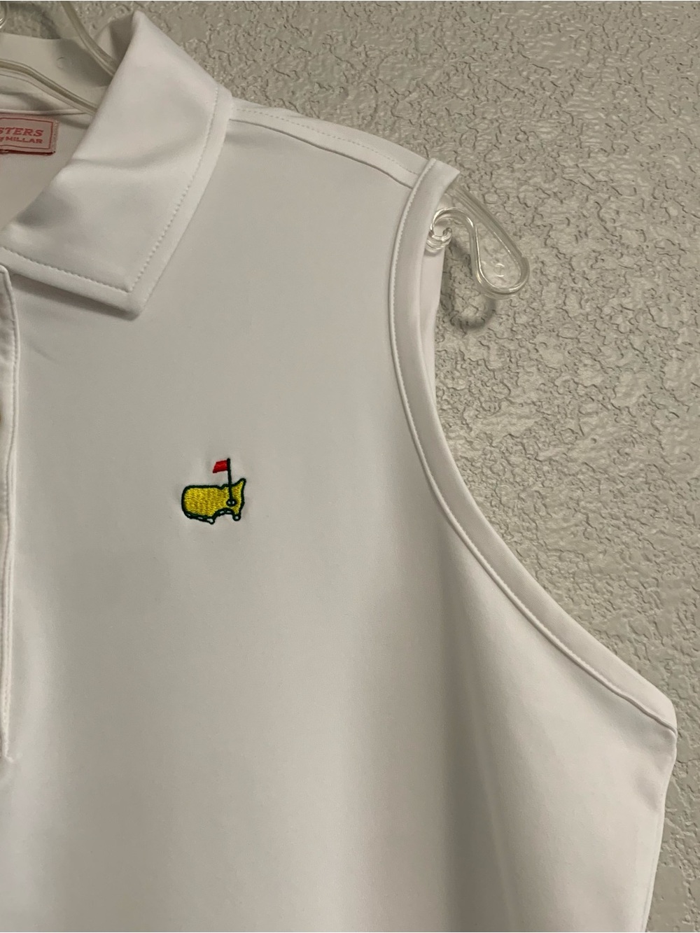 Masters Peter Millar Golf Shirt Polo Top Womens L Sleeveless Performance Preppy - Picture 5 of 15